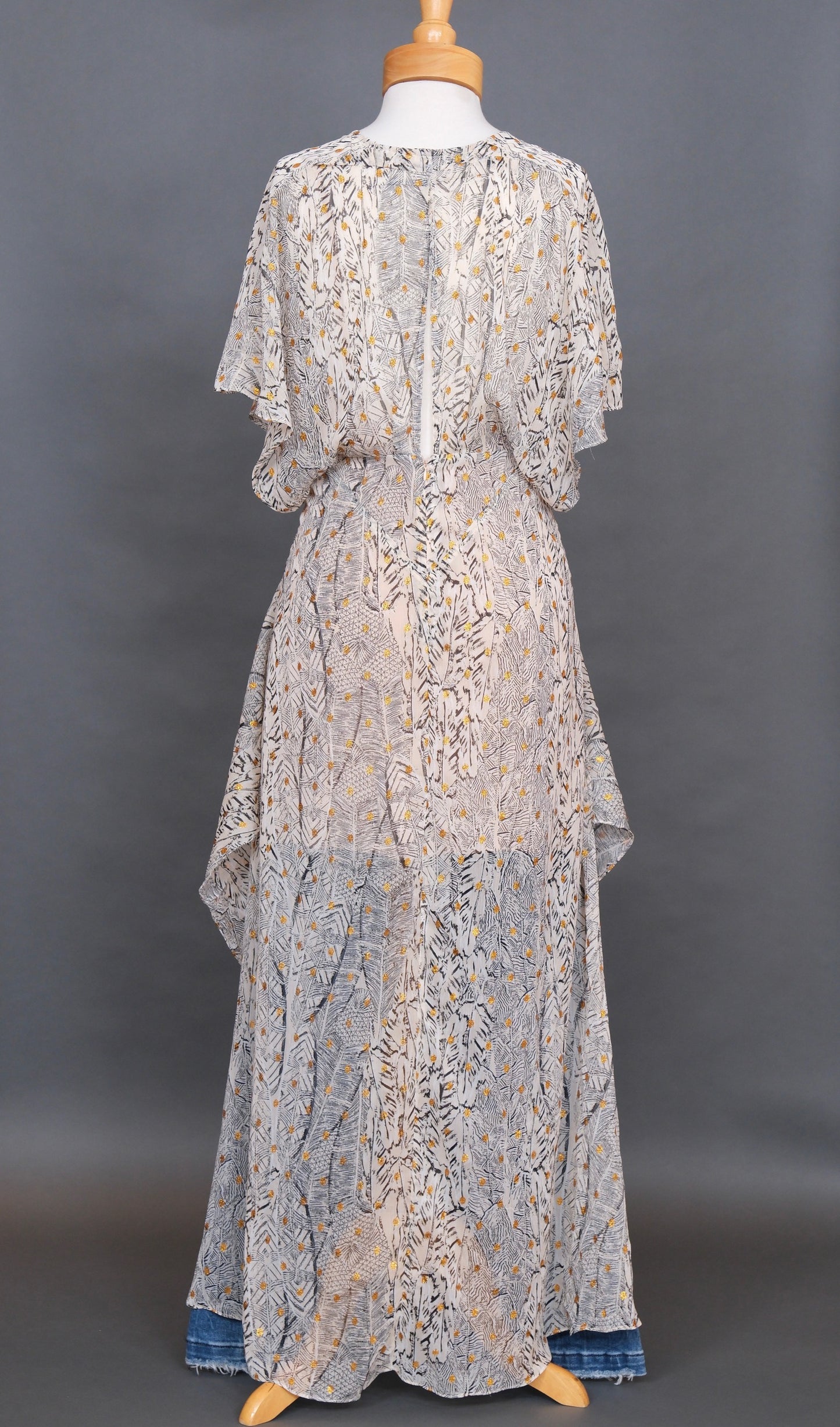 Jazz Age Dress in Golden Feather