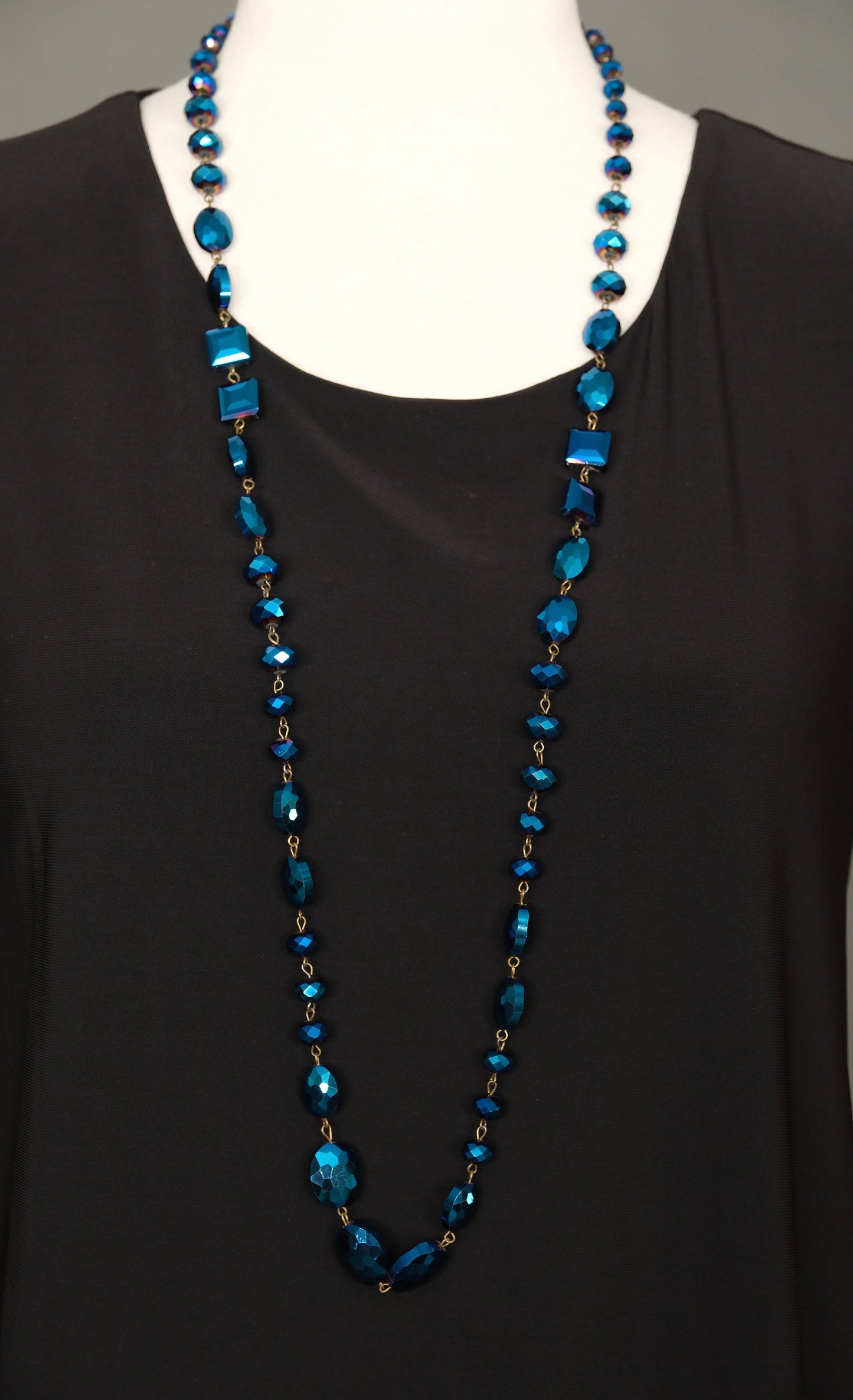 Crystal Ball Necklace in Royal Moon