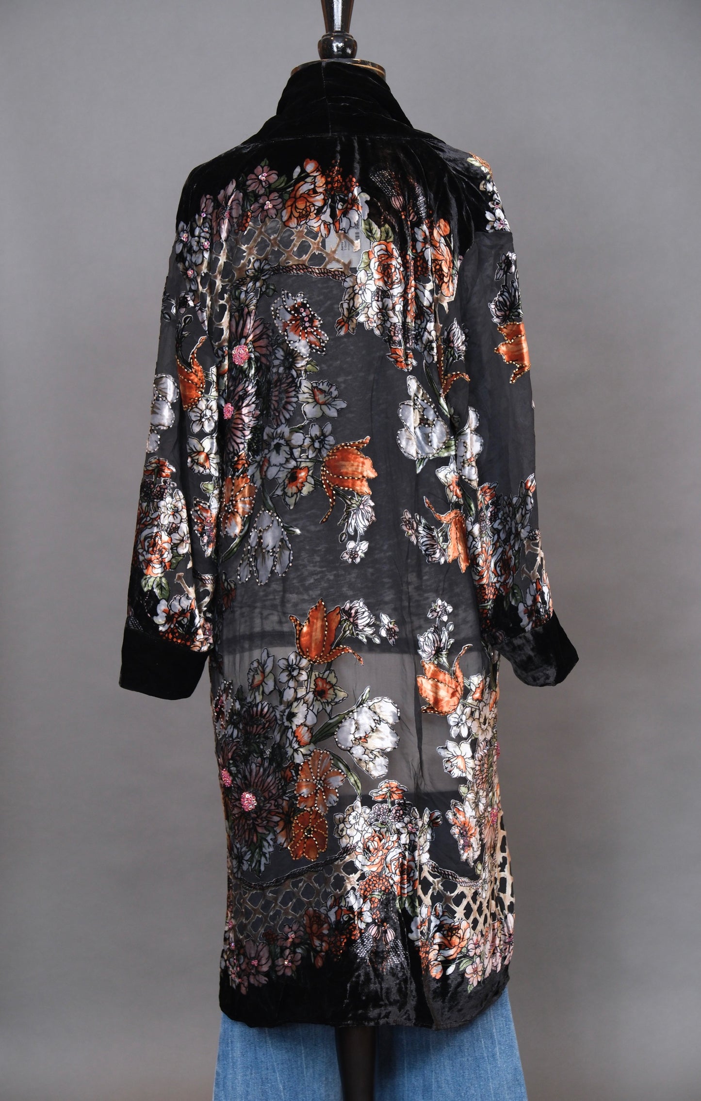 Vienna Lounge Duster in Midnight Black