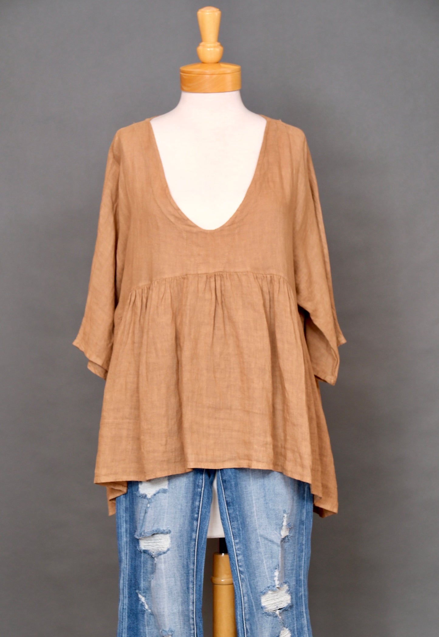 Ava Top in Latte