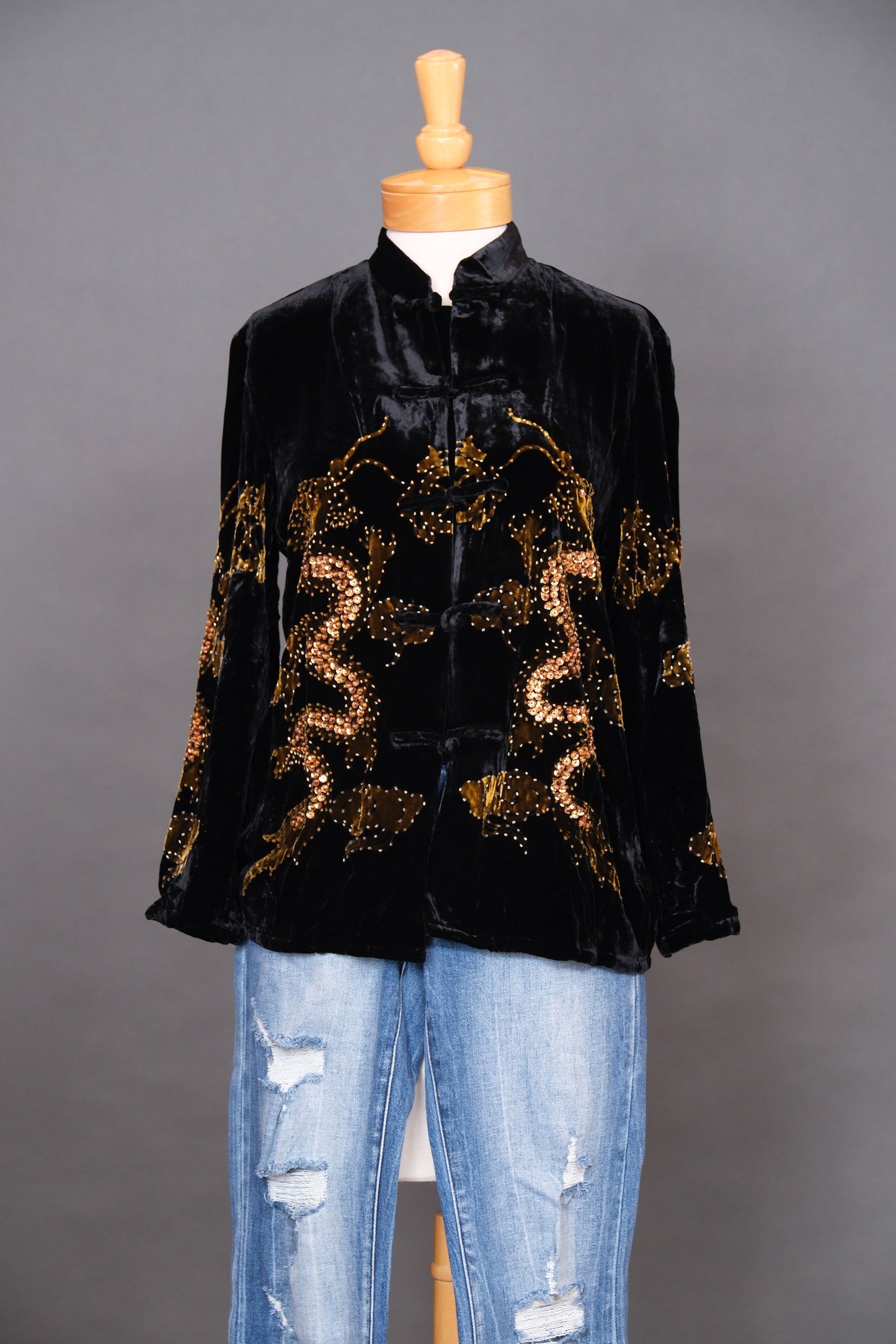 Golden Dragon Velvet Jacket