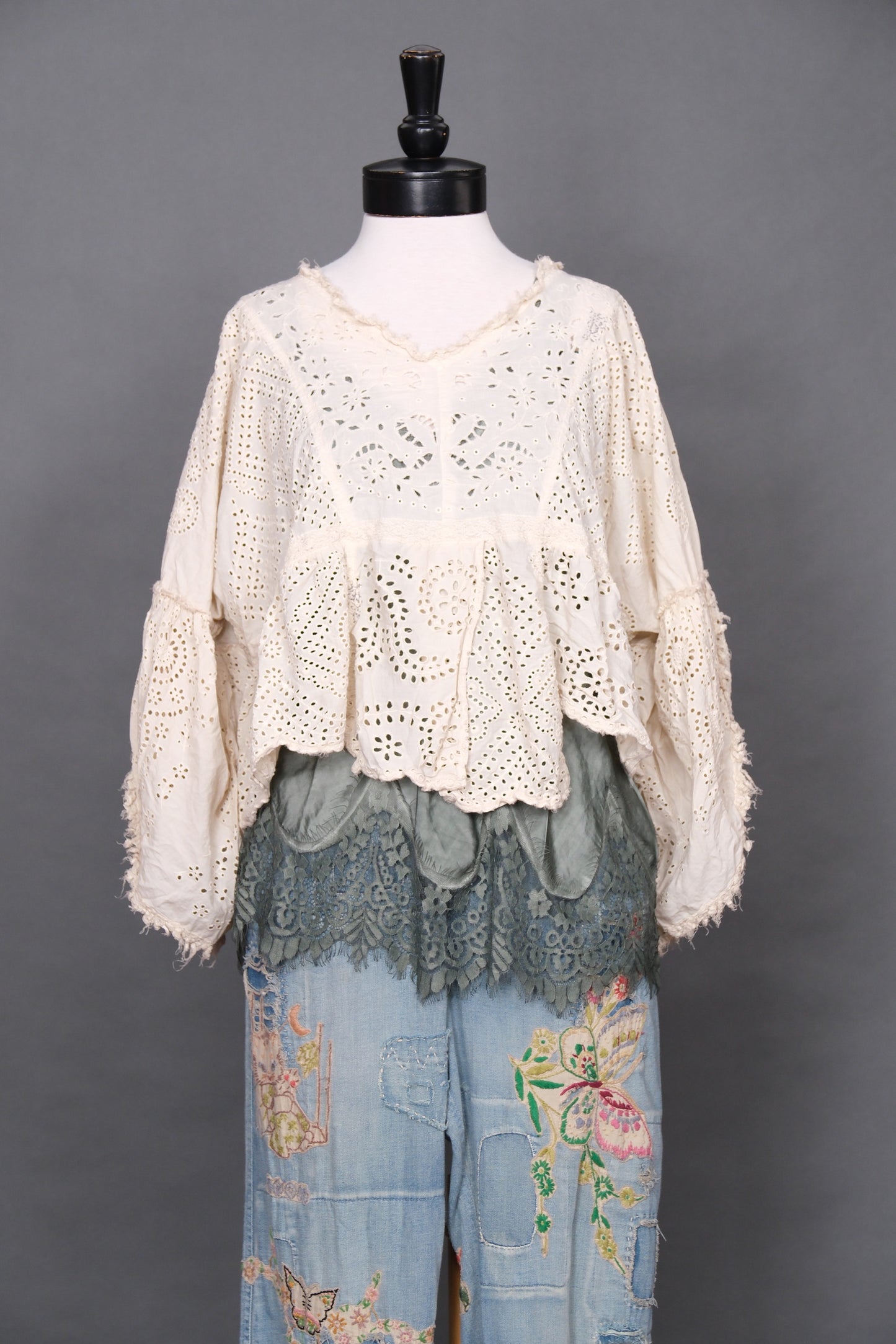 European Cotton Eyelet Seah Blouse by Magnolia Pearl