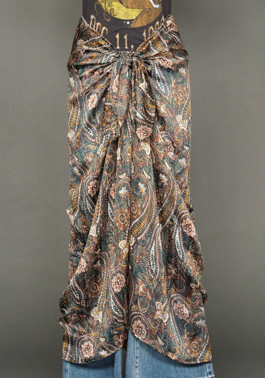 Nightfall Paisley Sarong by St Jazmin