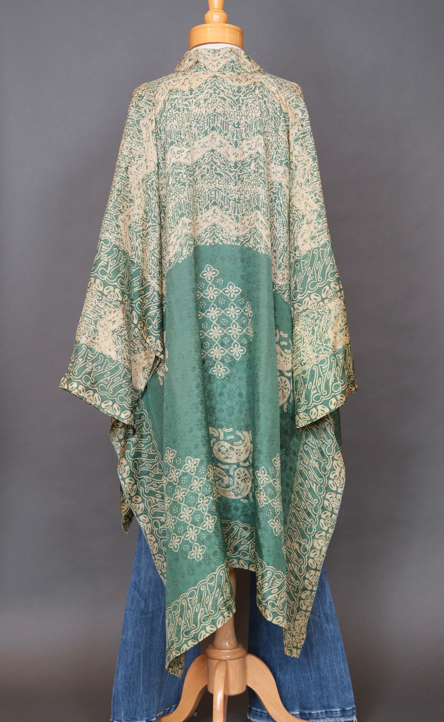 Vintage Green Hi-Low Duster