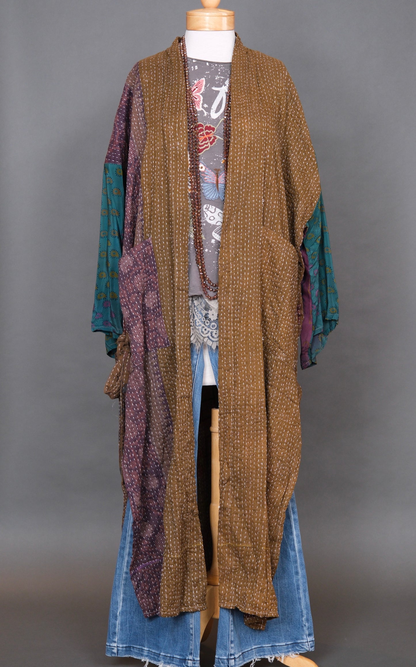 Caravan Duster in Teal Ivy
