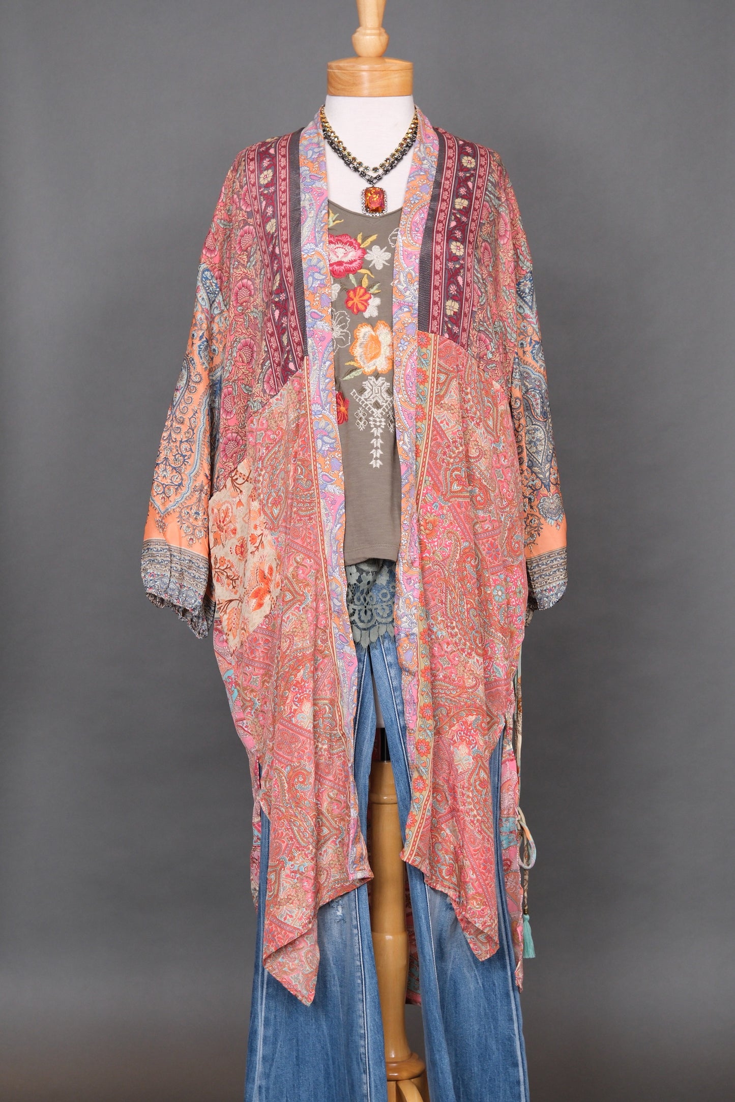 Kashmir Duster in Pink Nova