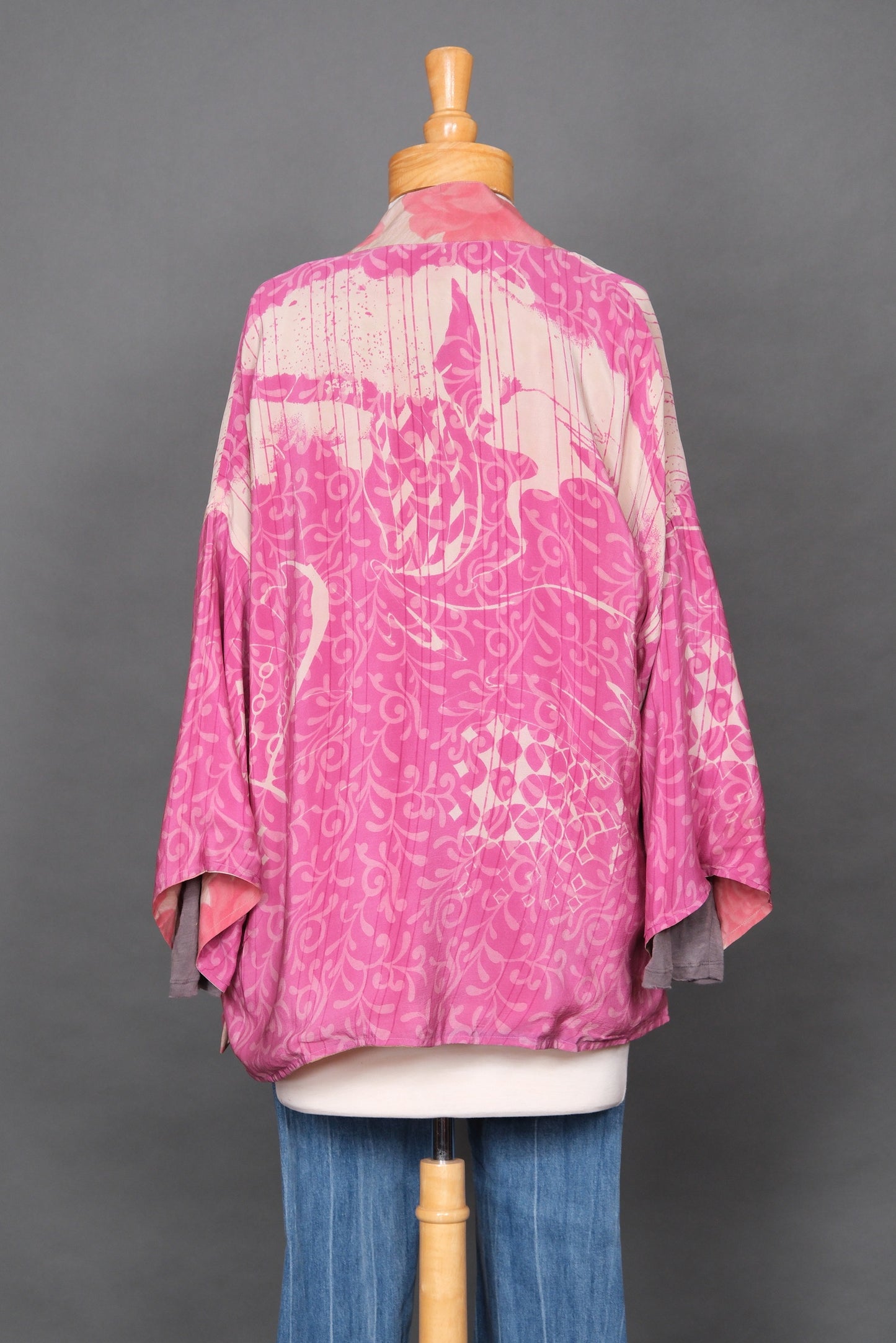 Bed of Roses Vintage Silk Jacket