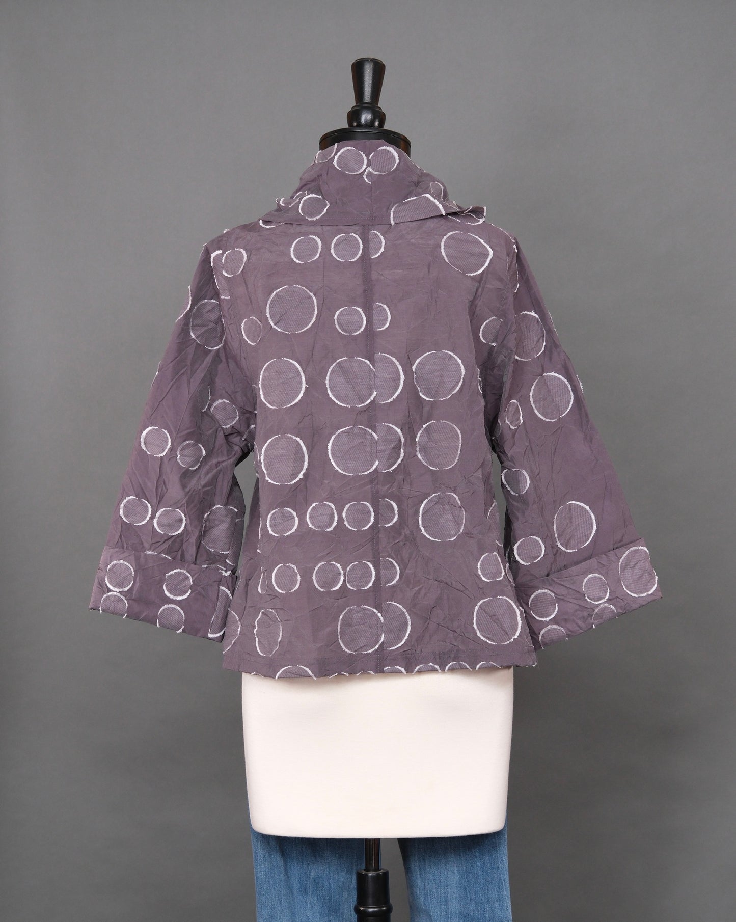 Willa Tunic in Grey Smoke Rings