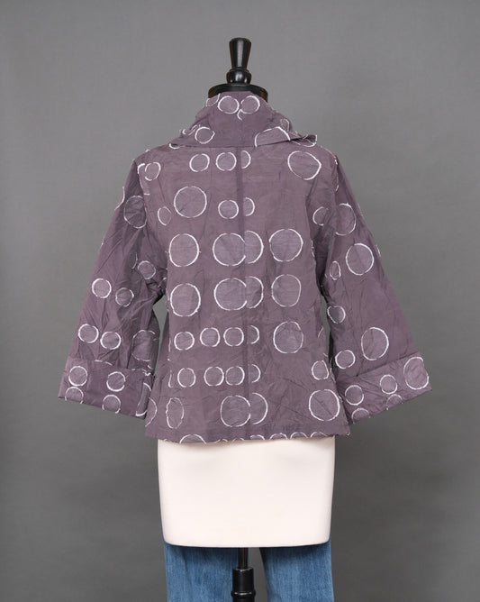 Willa Tunic in Grey Smoke Rings