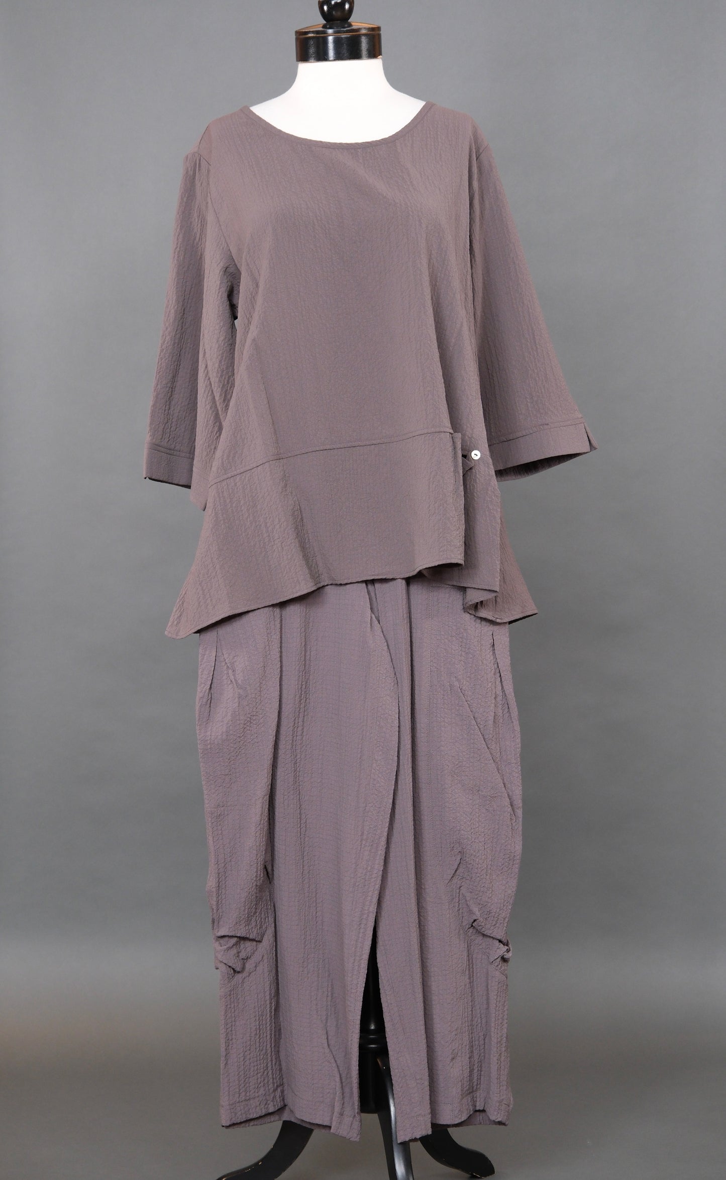 Zuma Tunic Top in Stone Taupe