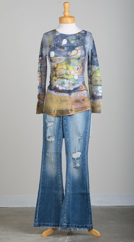 Mesh T in Yellow Odyssey