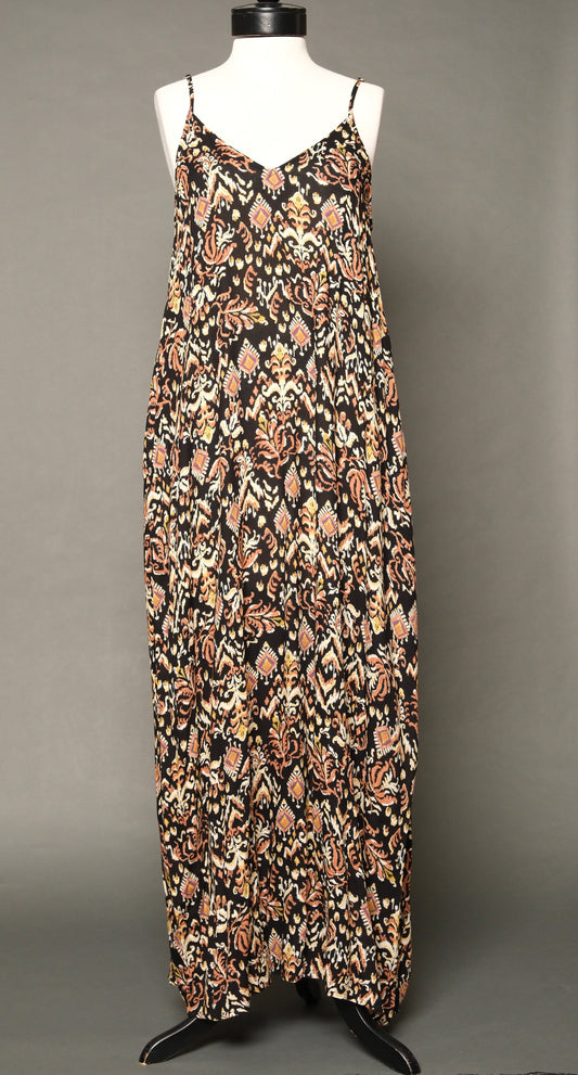 Butterfly Slip Dress in Oolong