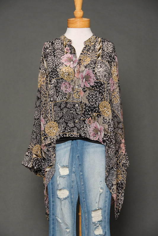 Flowy Top in Vintage Rose