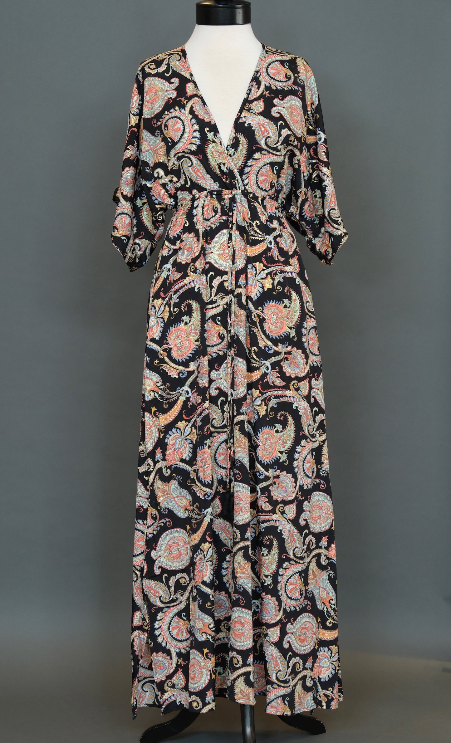 Stella Dress in Dark Paisley