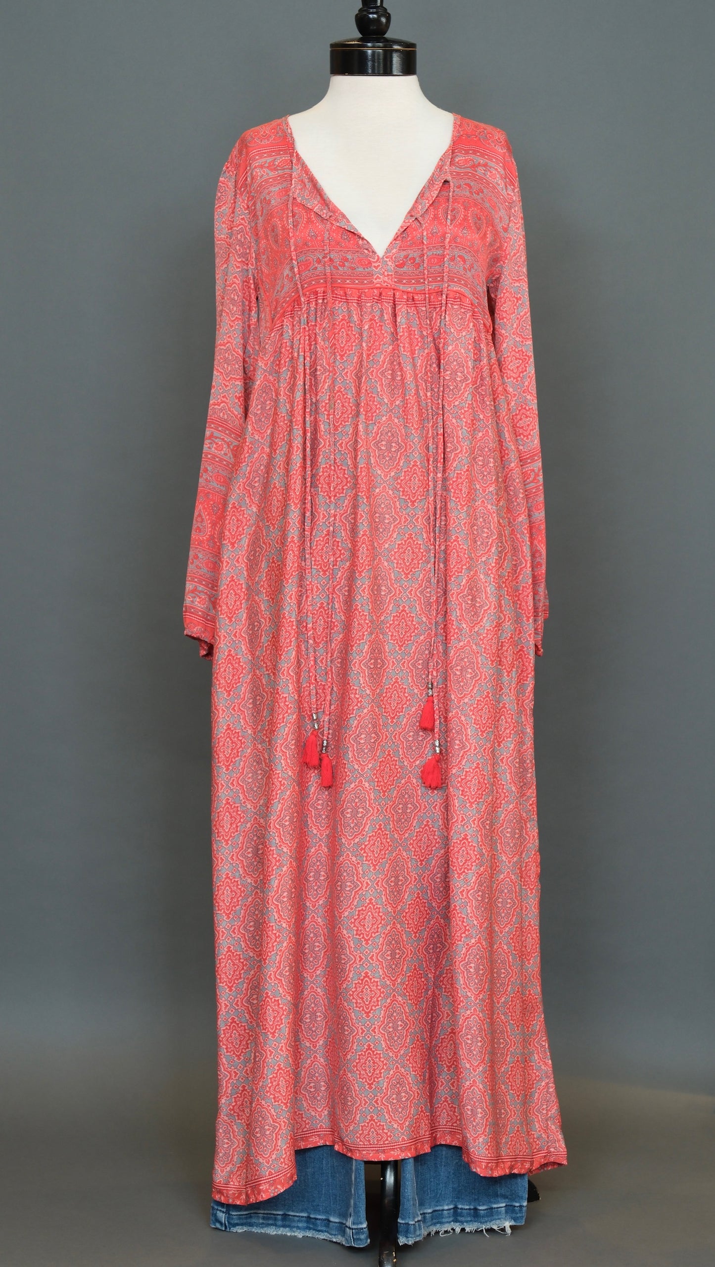The Valerie Dress in Coral