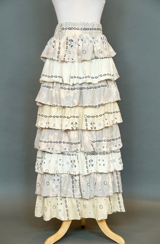 Wild Clover Bandanna Tiered Skirt