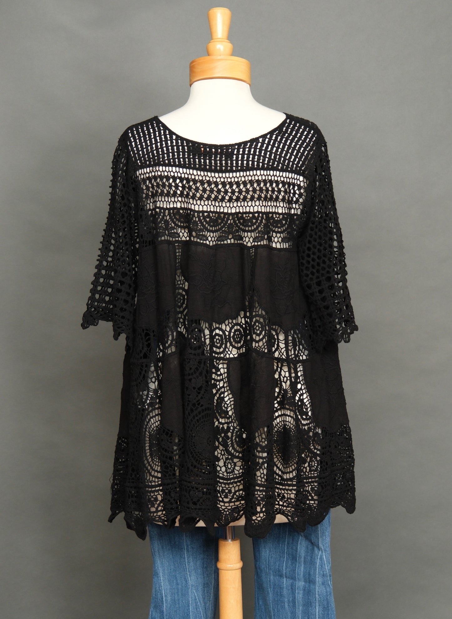 Black Moon Crochet Top