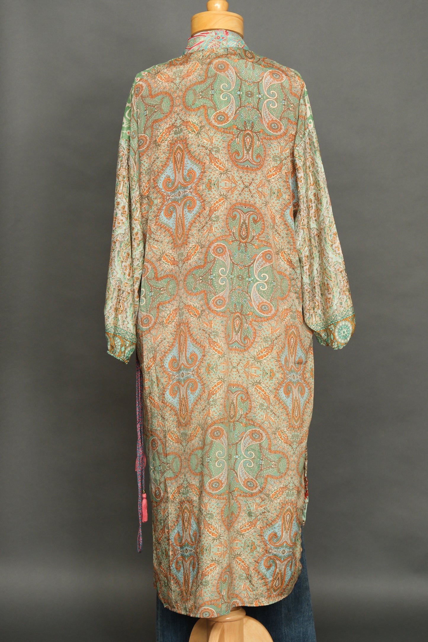 Kashmir Duster in Coral Jade