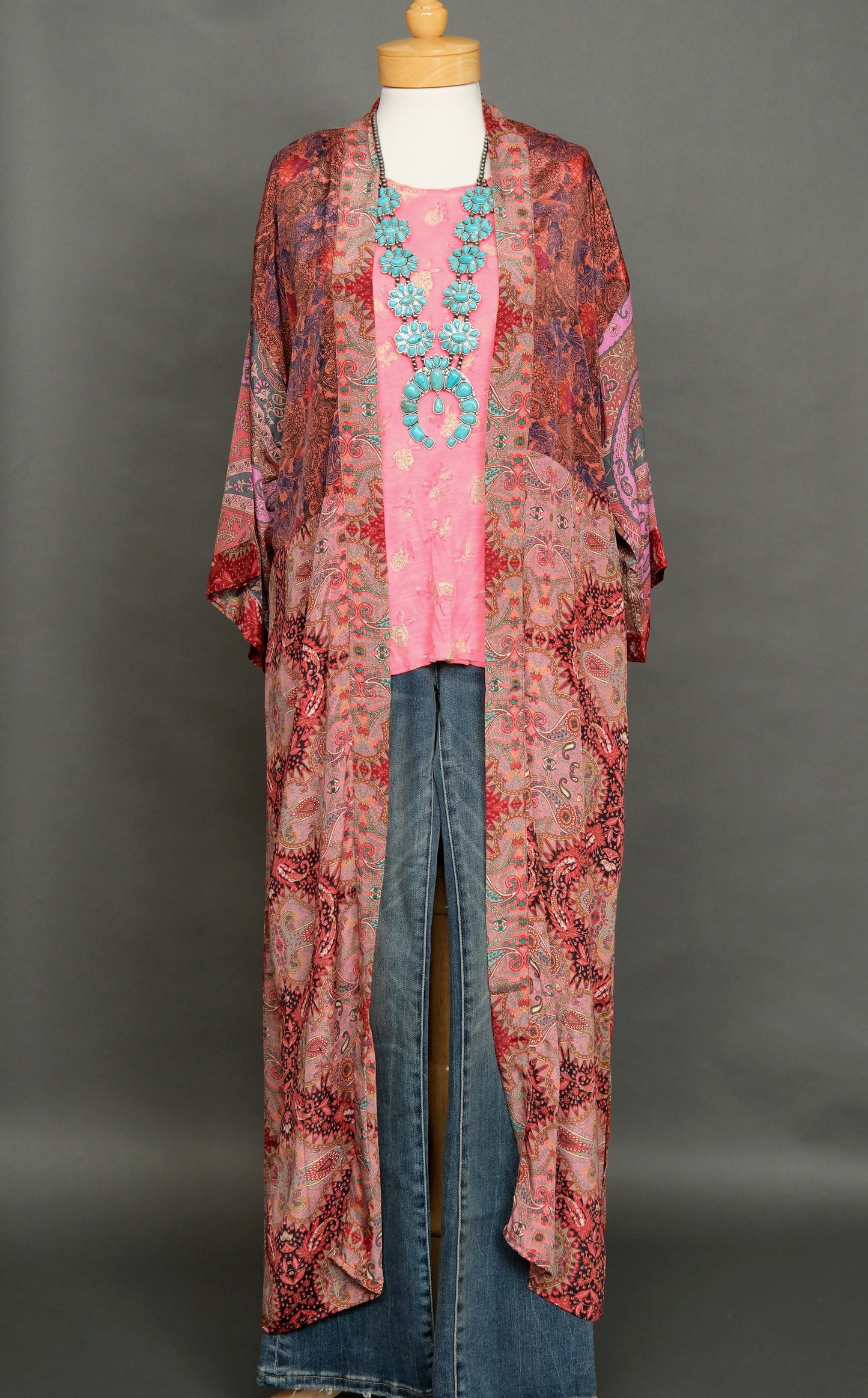 Kashmir Duster in Rosey