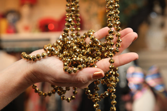 Crystal Strand in Moroccan Gold