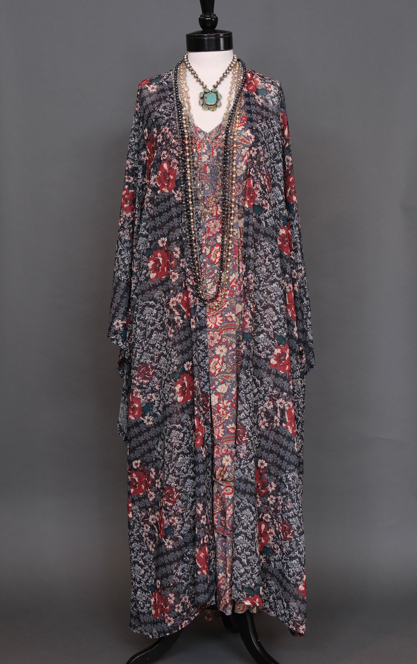 Smokey Rose Kimono By Jennafer Grace