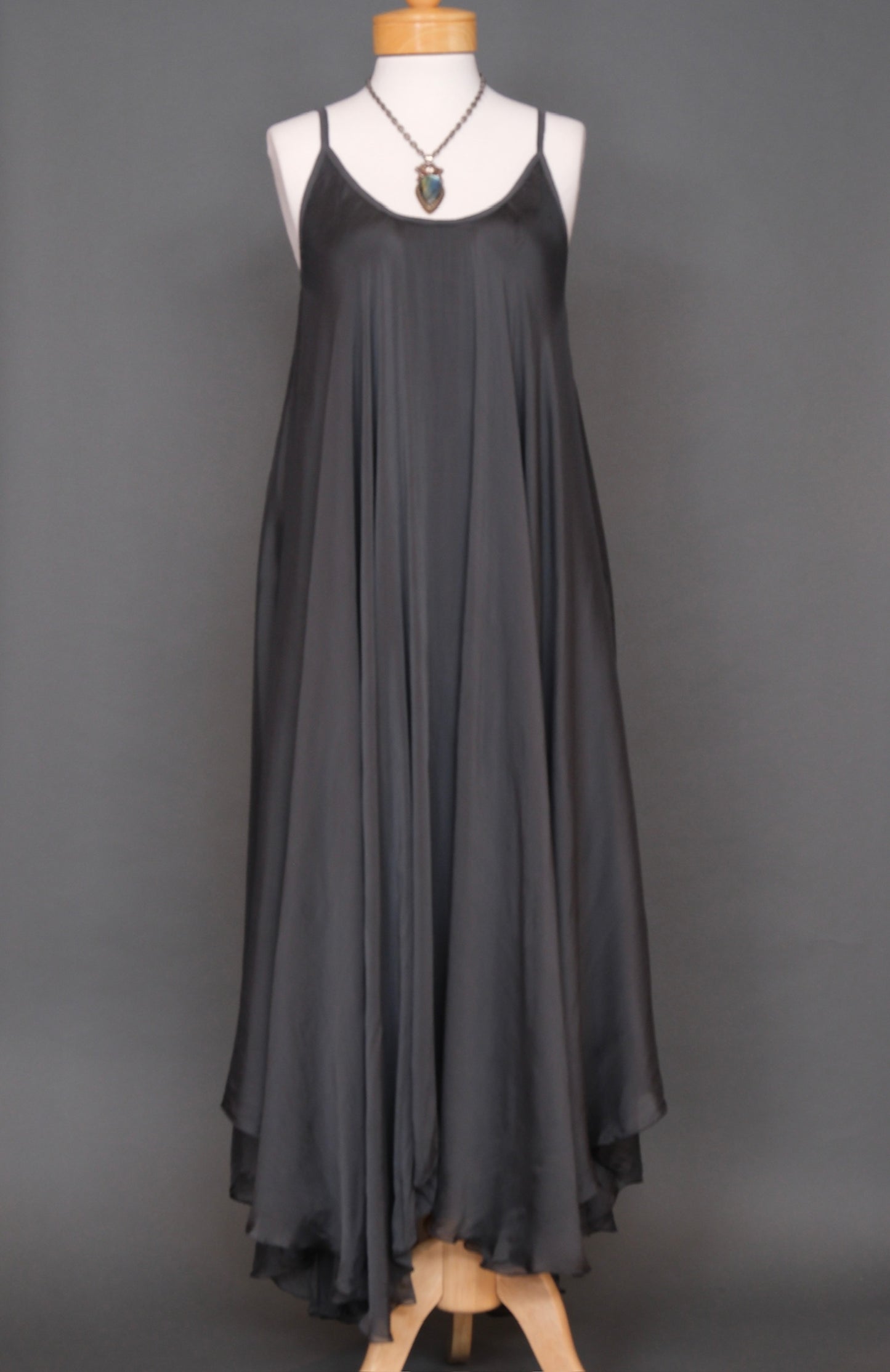 Go With The Flow Dress in Charcoal