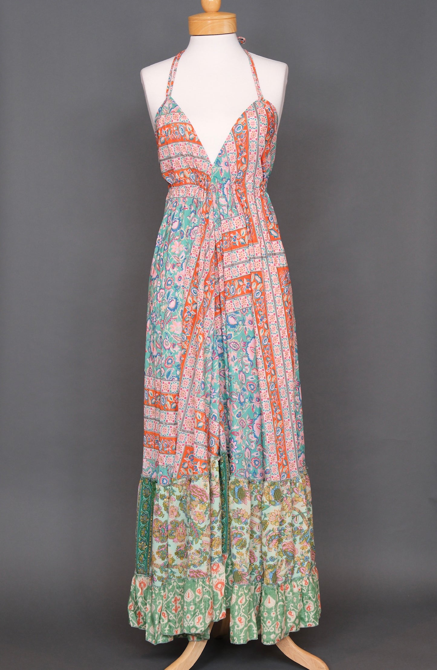 Moon Dance Halter in Tangerine Garden