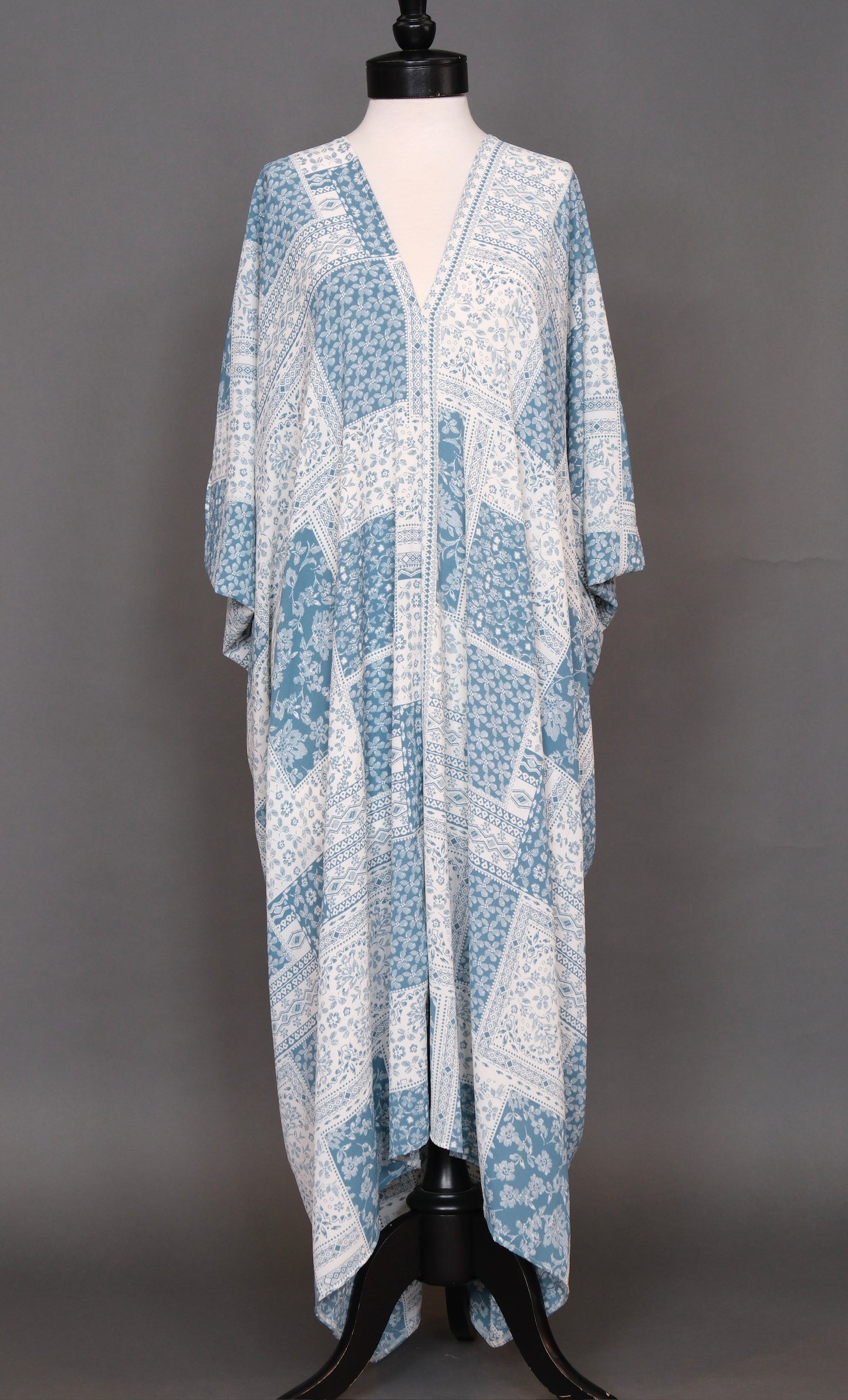 Summer Breeze Aqua Blue Caftan by Jennafer Grace