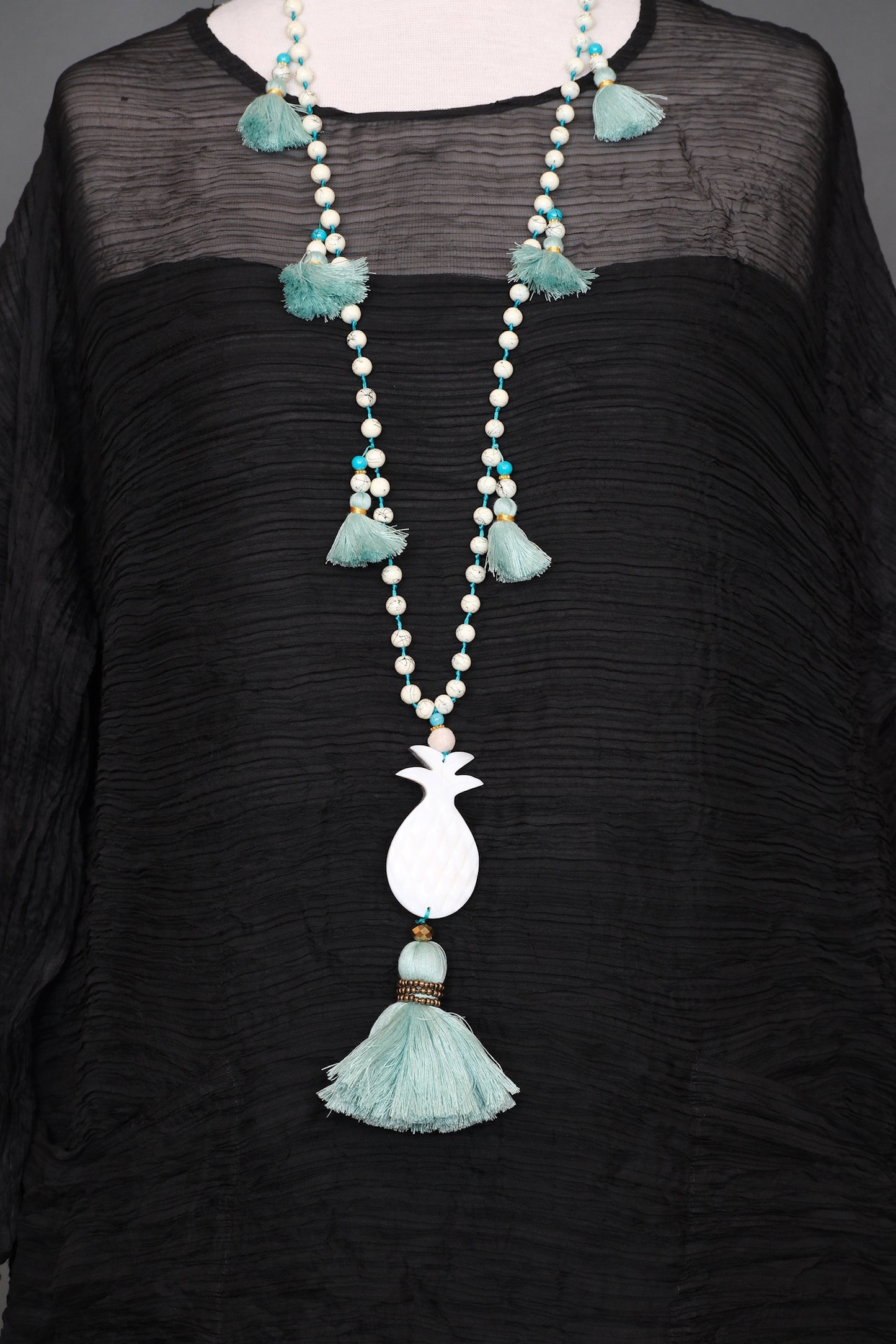 Aqua Pineapple Necklace