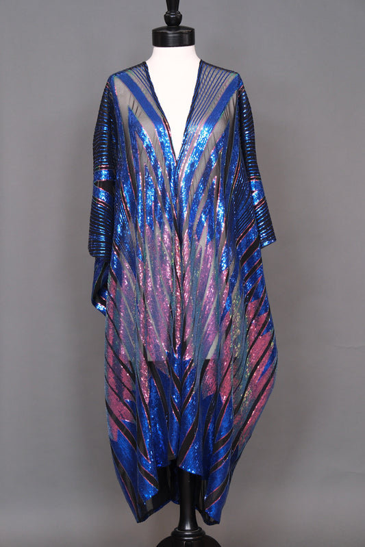 Petite Midnight Lotus Caftan by Jennafer Grace