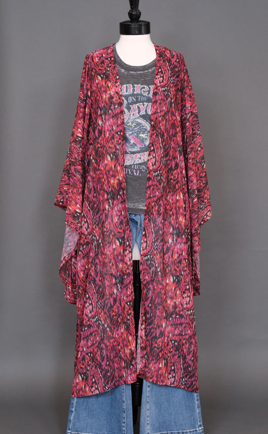 Flame Ikat Kimono by Jennafer Grace