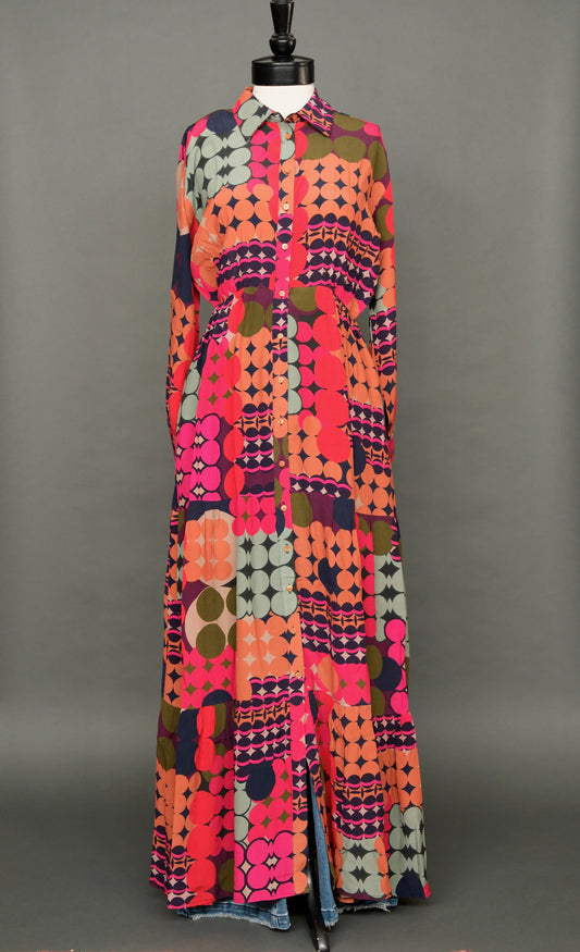 Mid Century Dot Dress