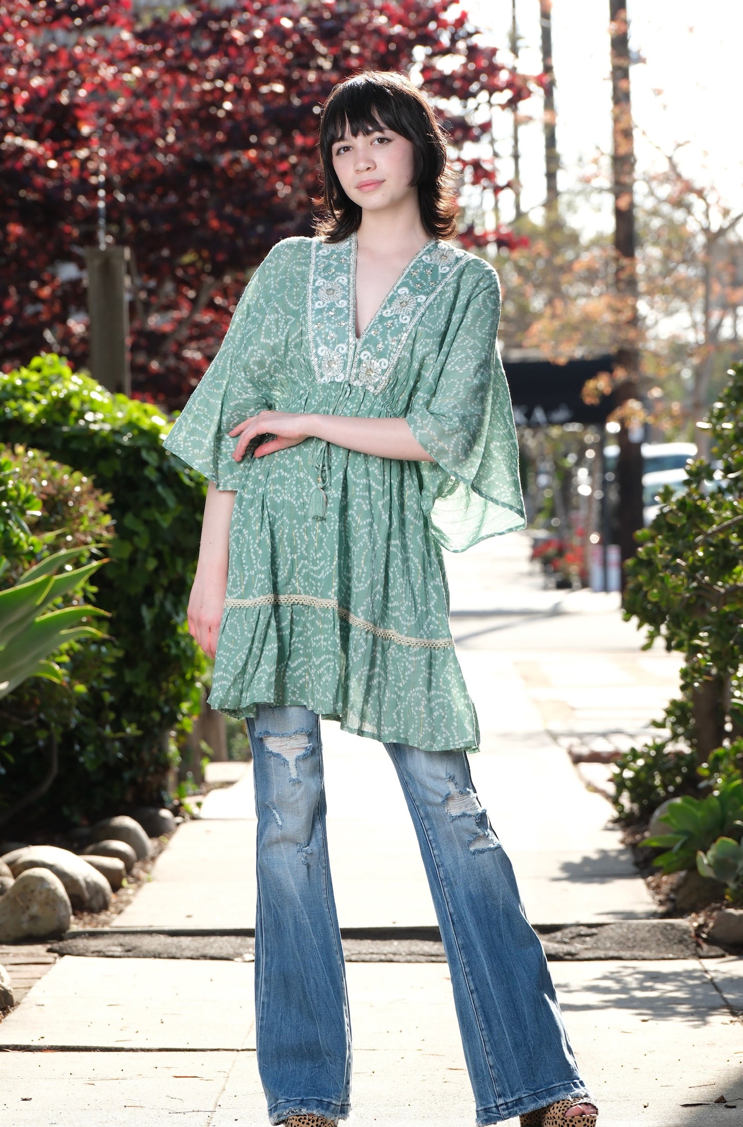 Serenity Dress Short in Summer Jade