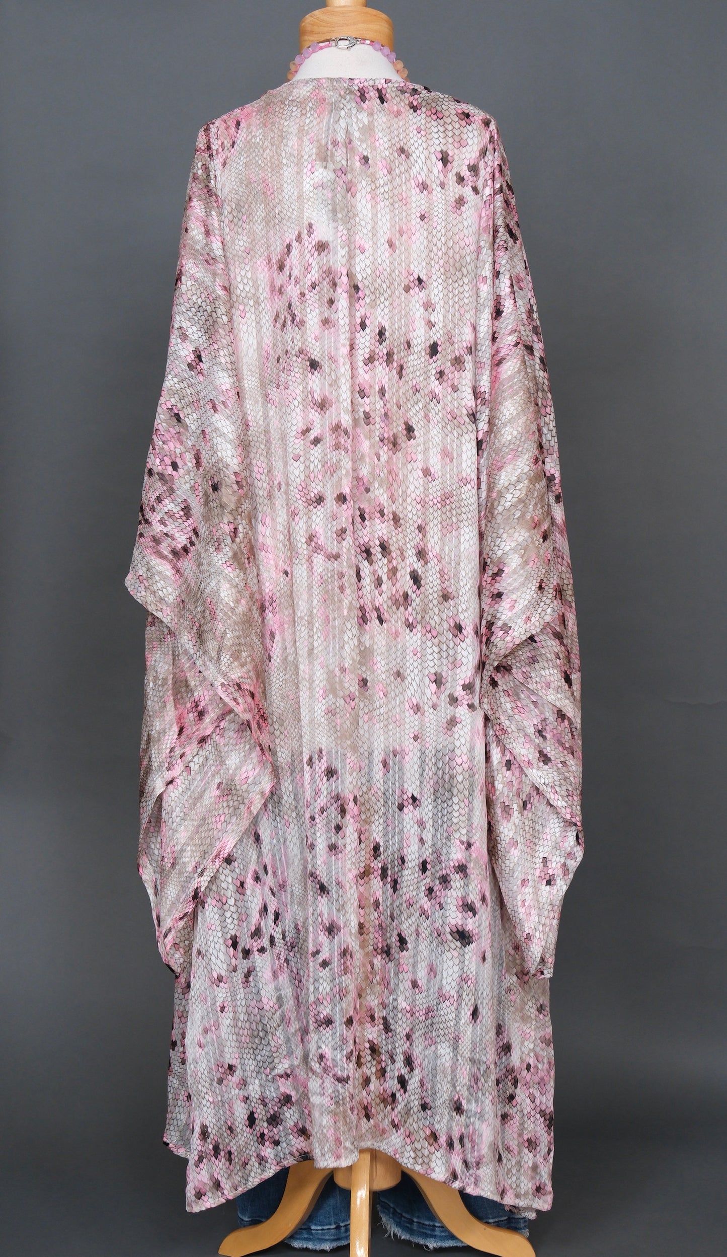 Pink Lotus Dragon Kimono by Jennafer Grace