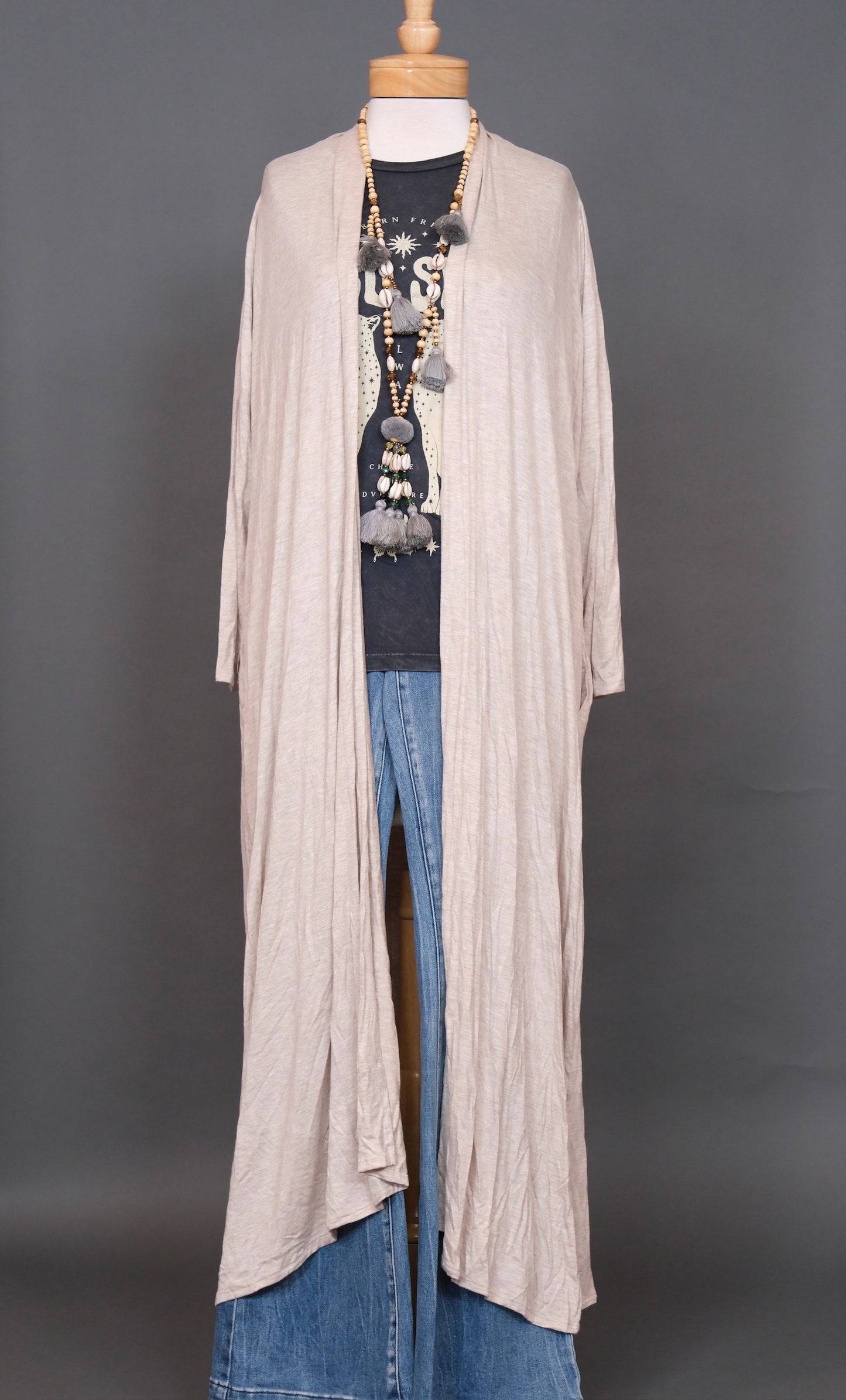 Summer Wheat Yoga Duster by Jennafer Grace Collection