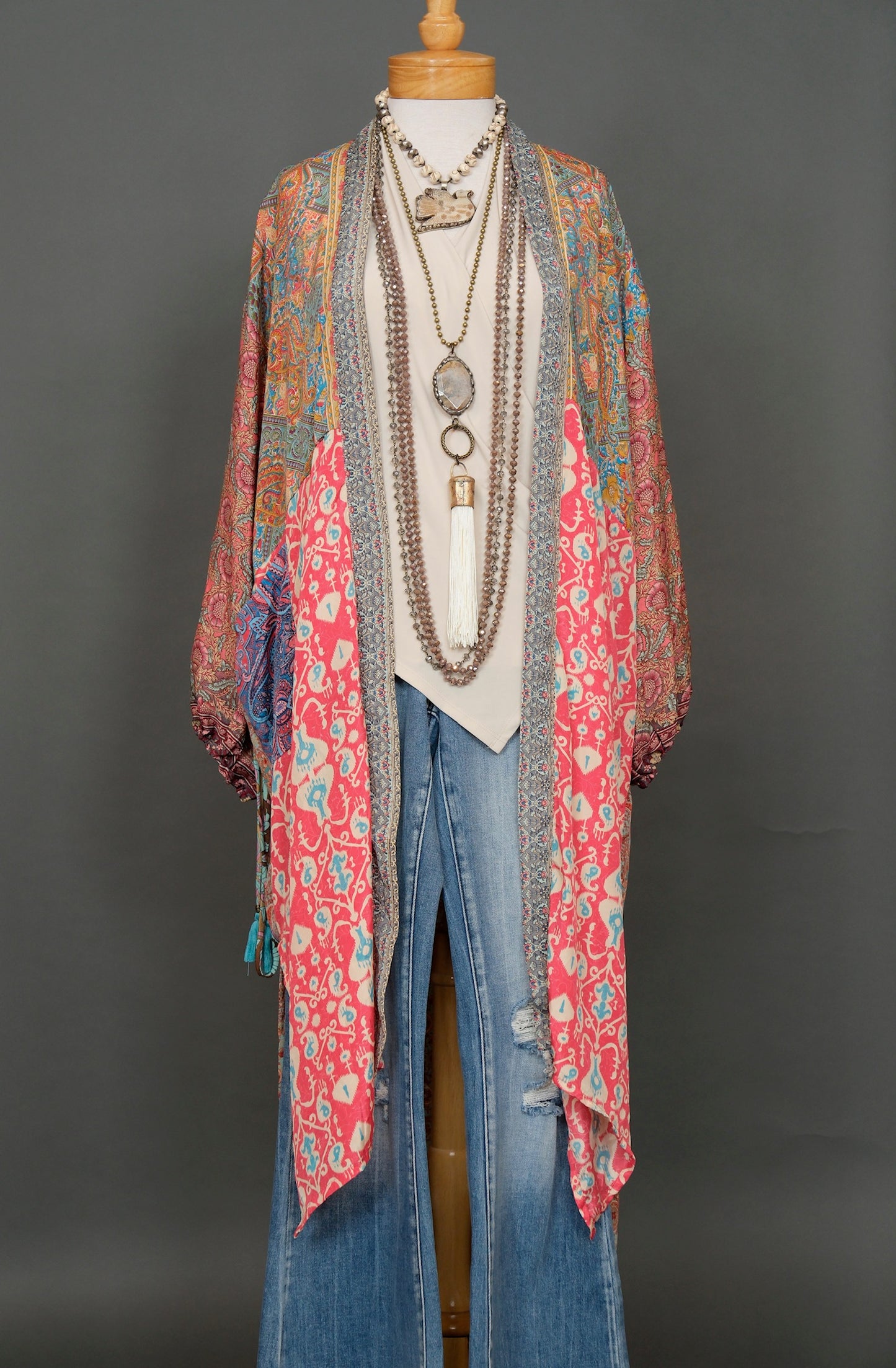 Harlow Duster in Pink Kiss