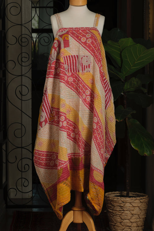 Kantha Maxi Dress in Folklore