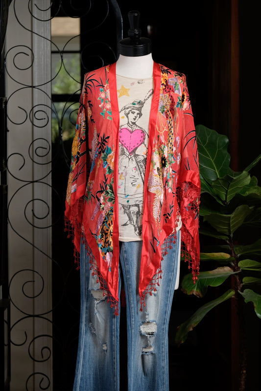 Deco Duster in Crane Flower