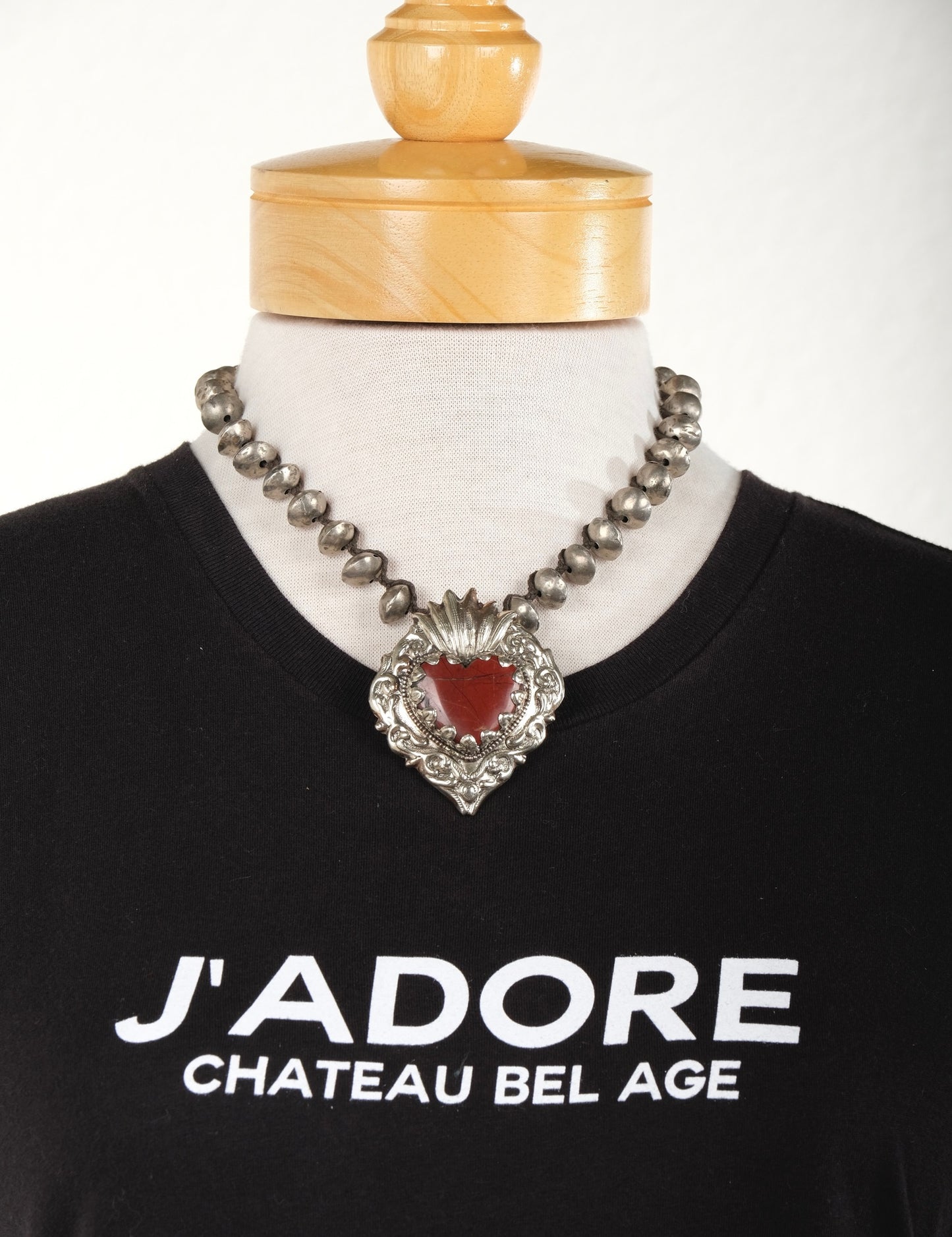 Red Jasper Heart Necklace