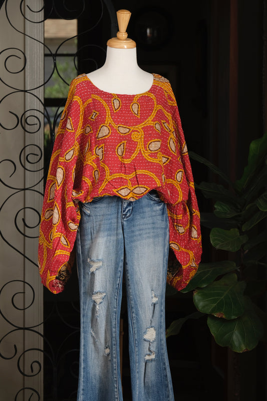 Gathering Top in Golden Vine