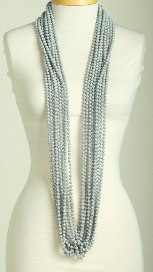 Crystal Strand in Opaque Grey
