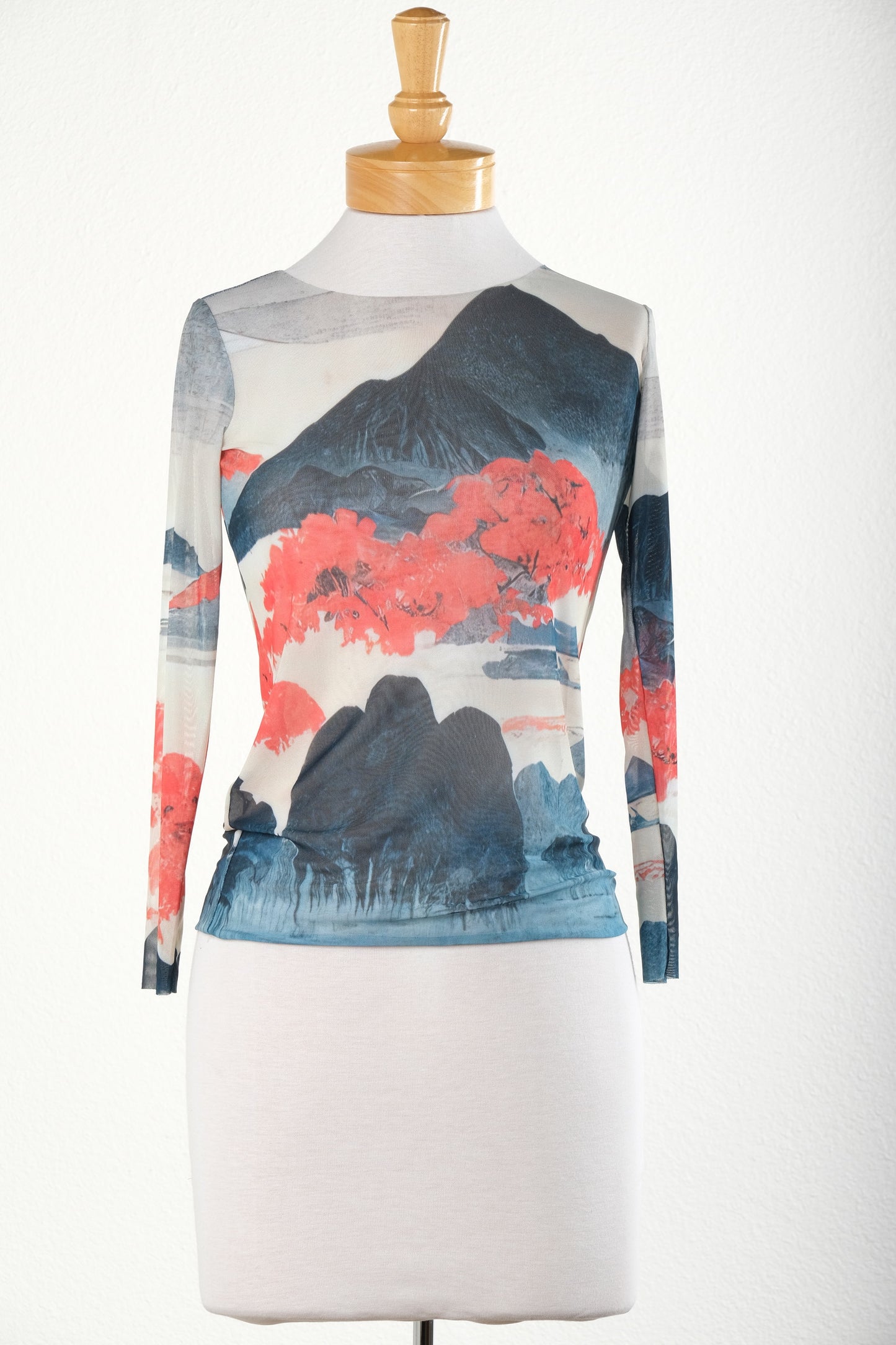 Nude Mesh T in Fuji Rose