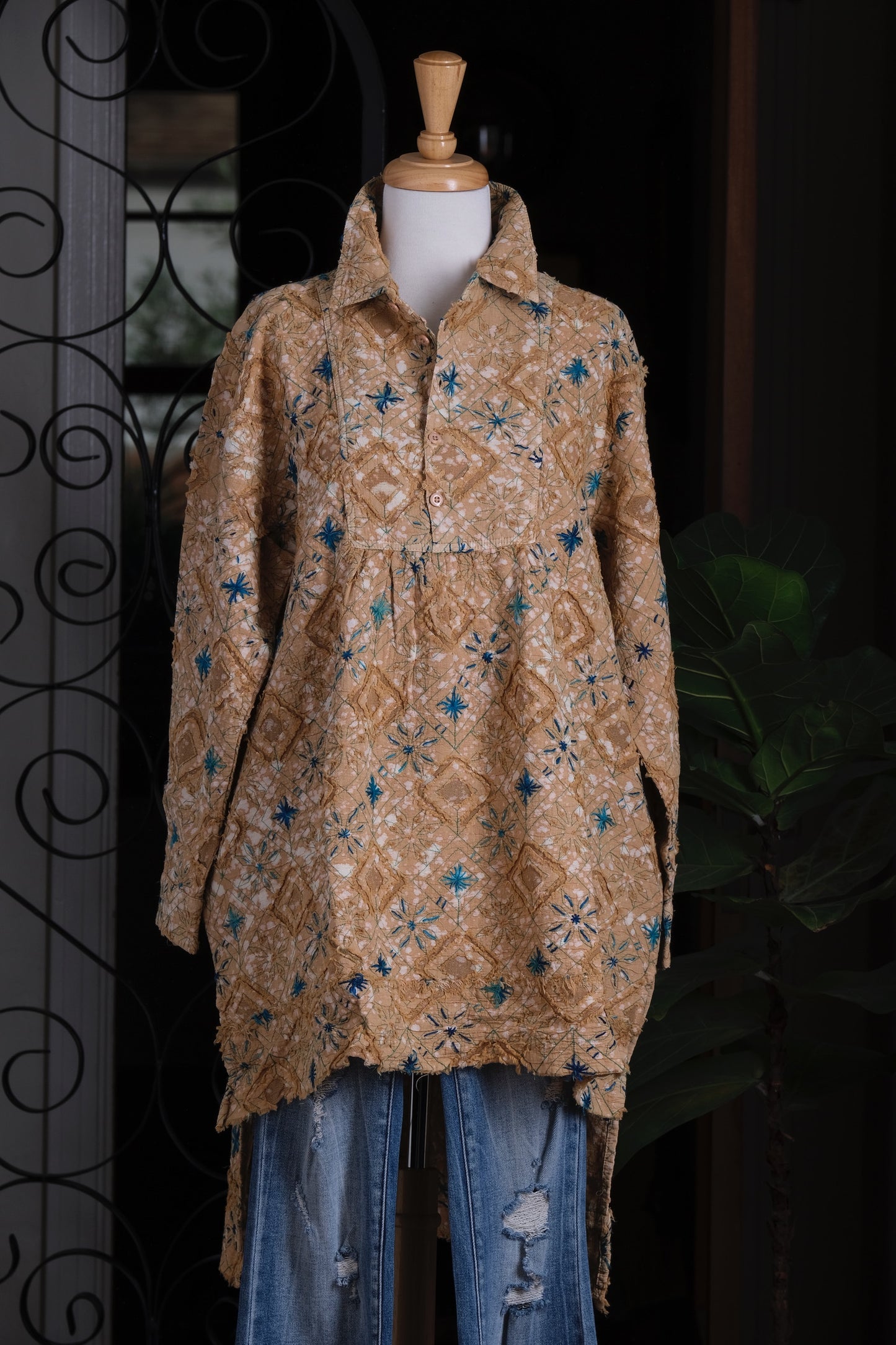 Teal Star Tunic