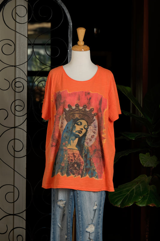 T Shirt in Orange Goddess