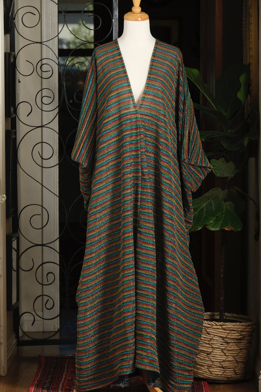 Rainbow Shimmer Caftan Kaftan Dress by Jennafer Grace