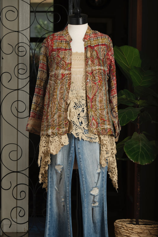 Kantha Silk Jacket in Sultan's Gate