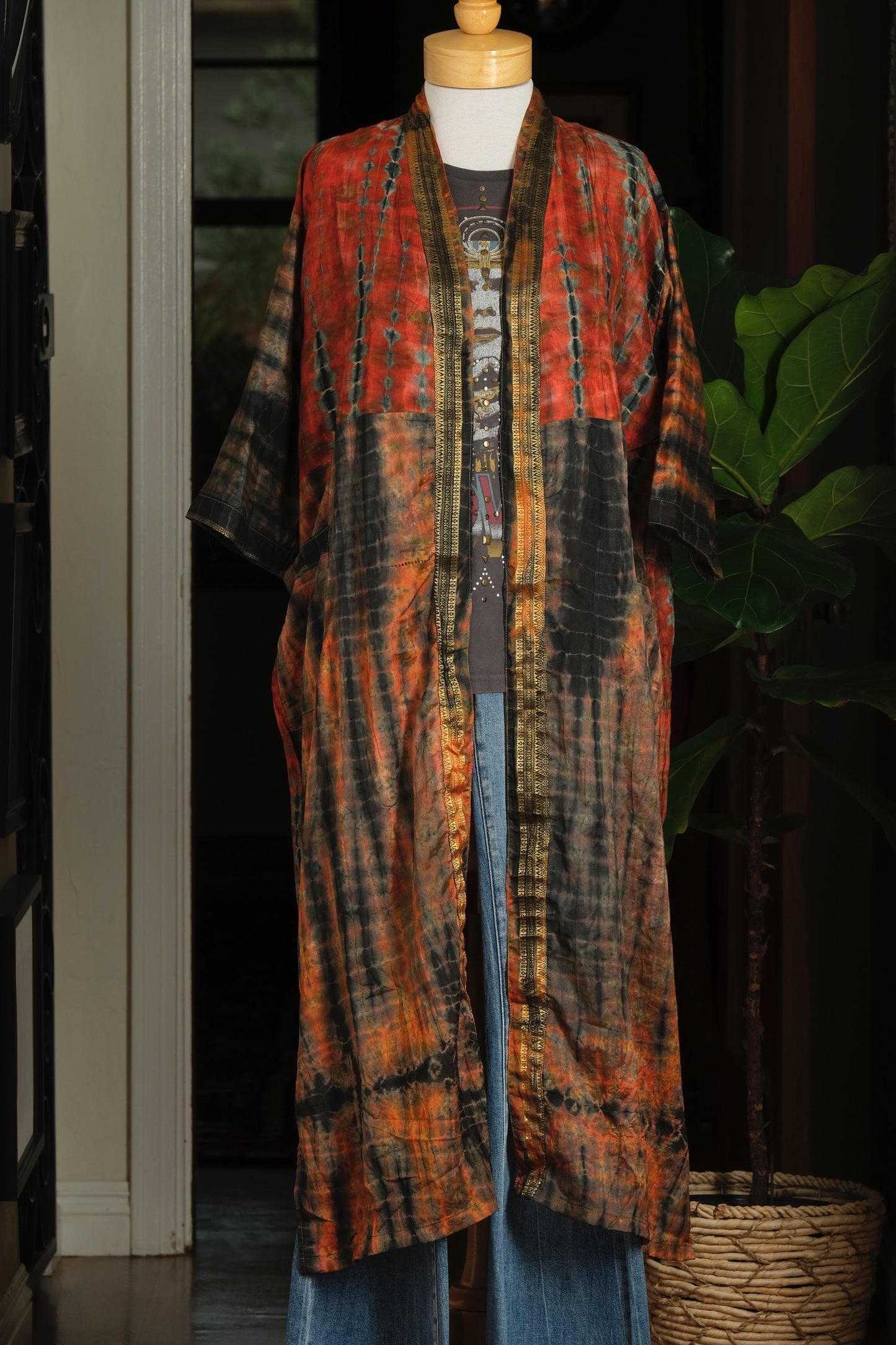 Smoke Duster in Tie Dye Rose