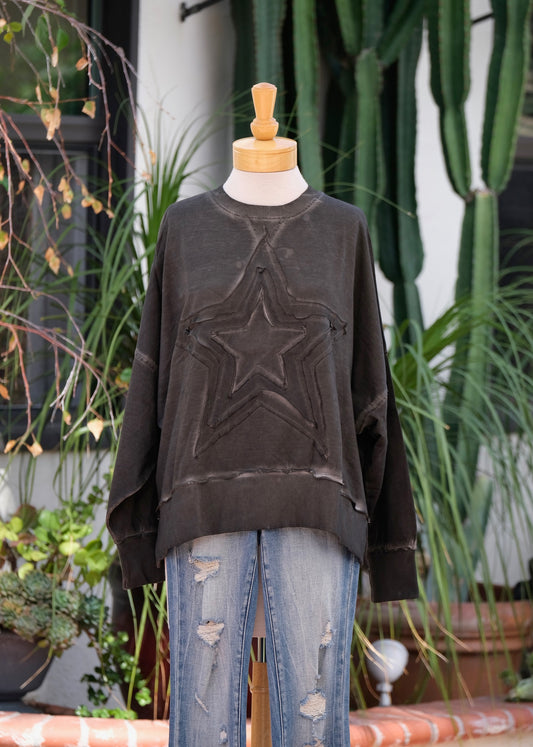 Sweatshirt in Dark Star