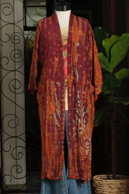 Smoke Duster in Rusted Berry