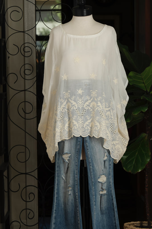 Scarf Top in Summer Lace by JGrace